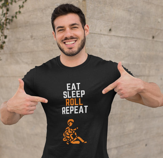 Eat Sleep Roll Repeat - Unisex T-Shirt